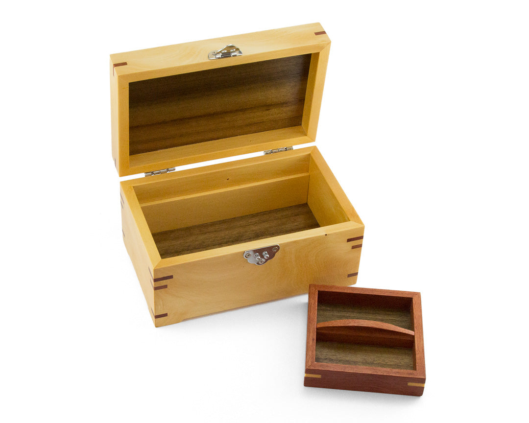 Small Wooden Jewellery Box handcrafted from Huon Pine