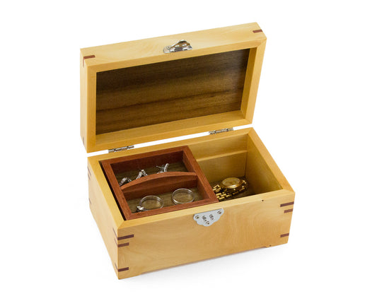 Small Wooden Jewellery Box handcrafted from Huon Pine