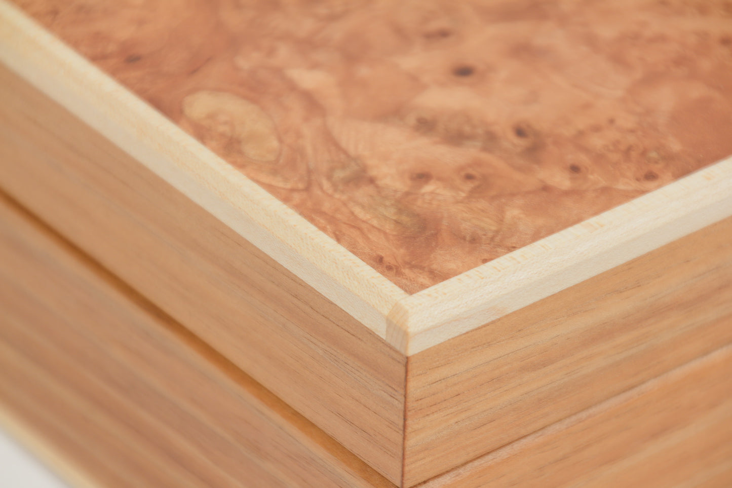 Keepsake Box #22 - Tasmanian Blackwood and Maple Burl