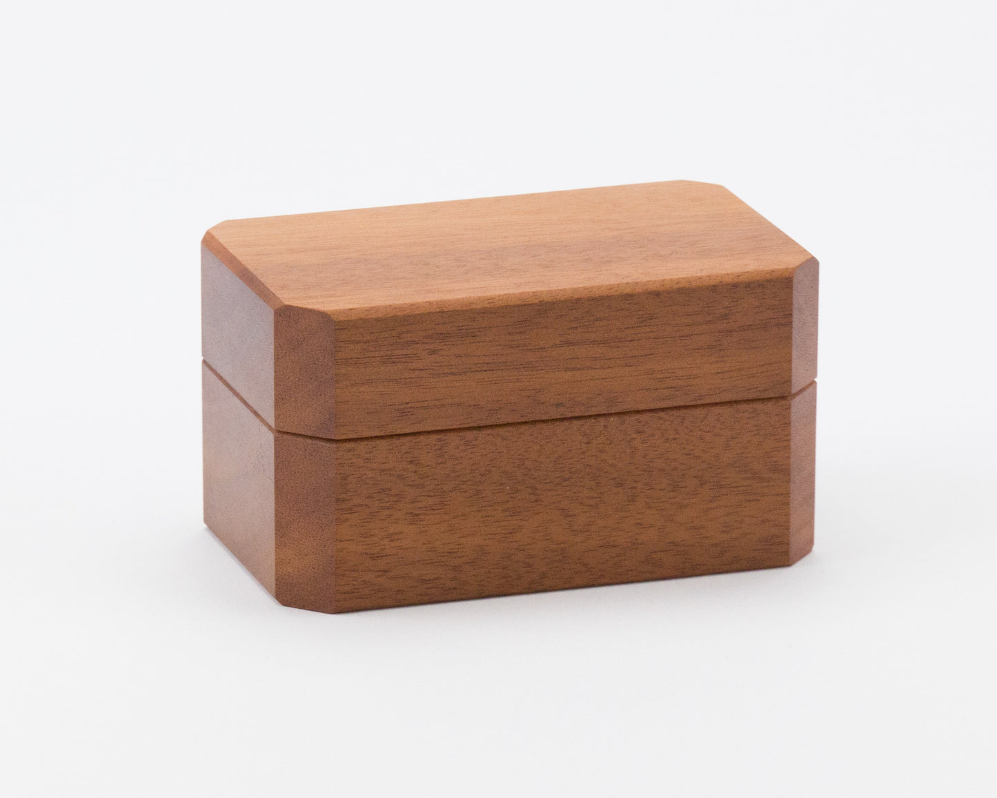 Wooden Double Ring Box handcrafted from NSW Rosewood
