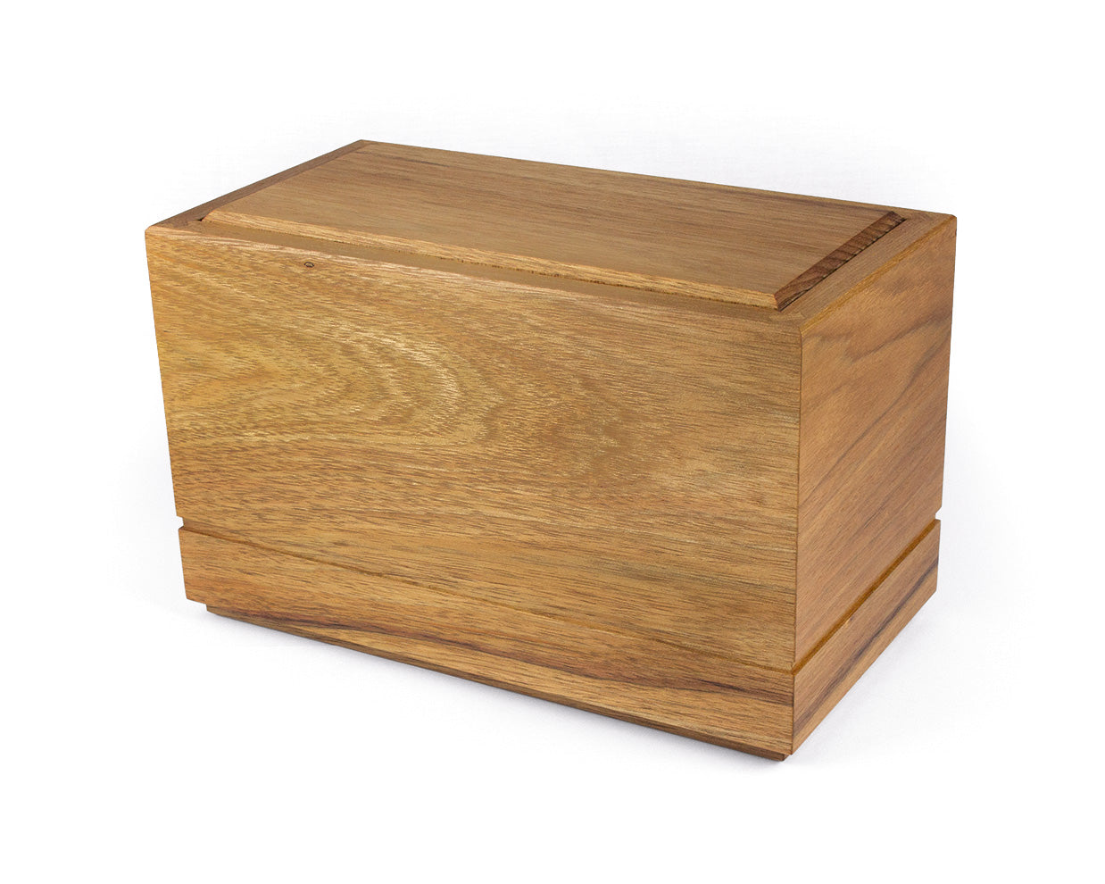 Wooden cremation urn handcrafted from Tasmanian Blackwood