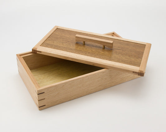 Wooden Keepsake Box handcrafted from Tasmanian Oak & Spotted Gum