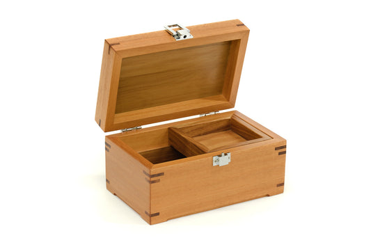 Small Jewellery Box crafted from Fijian Mahogany