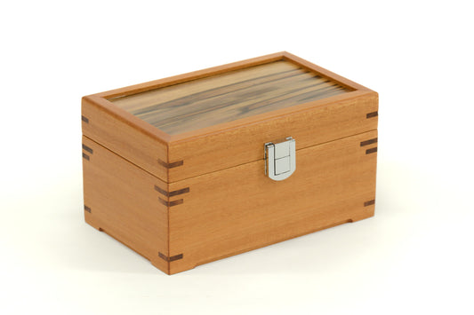 Small Jewellery Box crafted from Fijian Mahogany