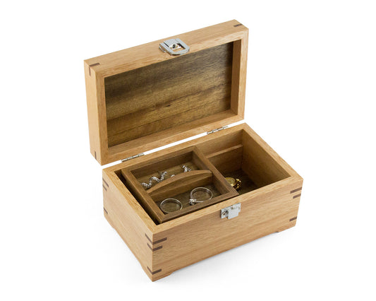 Small Wooden Jewellery Box handcrafted from Blackbutt