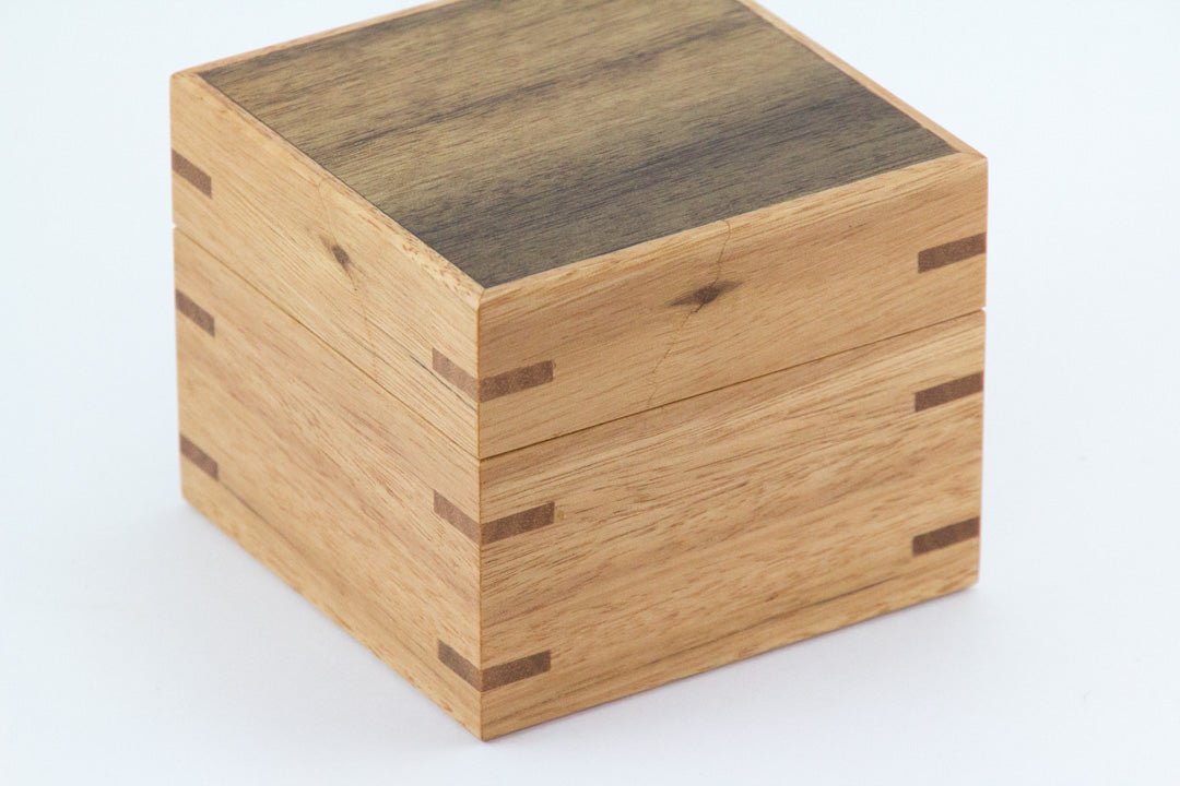 Wooden Proposal Ring Box handcrafted from Blackbutt
