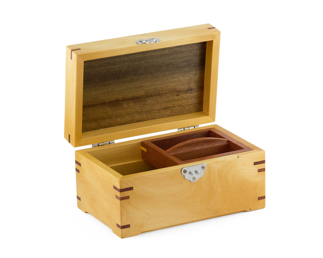 Small Wooden Jewellery Box handcrafted from Huon Pine
