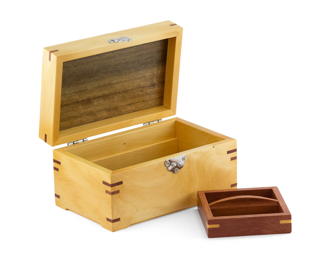 Small Wooden Jewellery Box handcrafted from Huon Pine