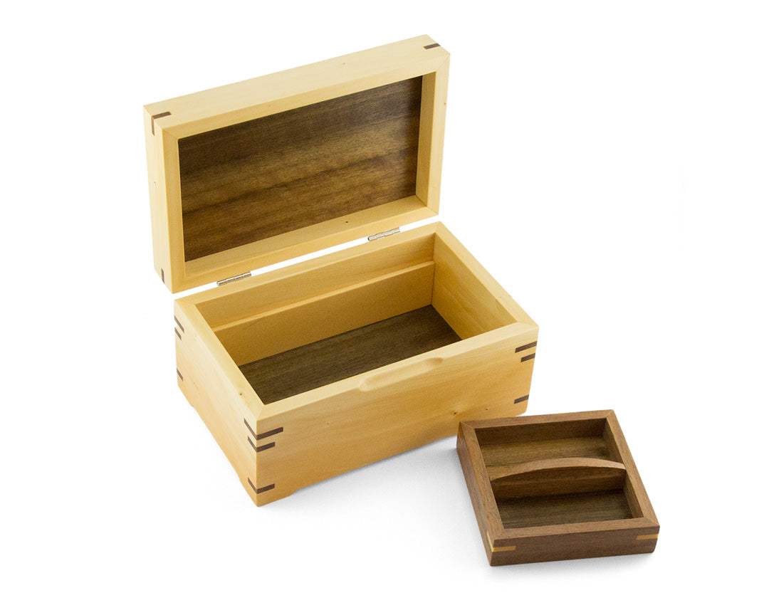 Small Wooden Jewellery Box handcrafted from Huon Pine