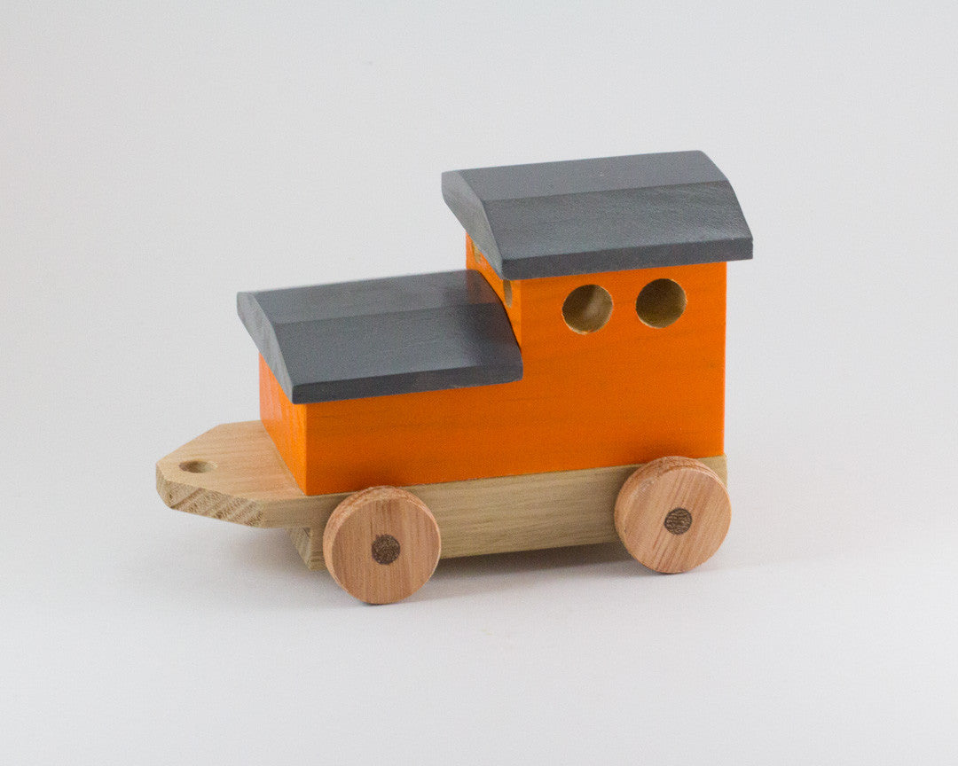 Handcrafted Wooden Toy Passenger Train