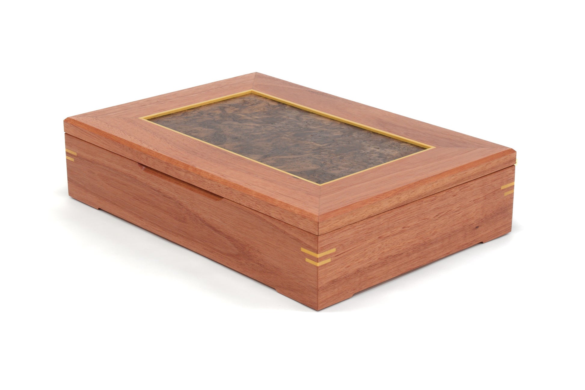 Jarrah and Walnut Burl Document Box