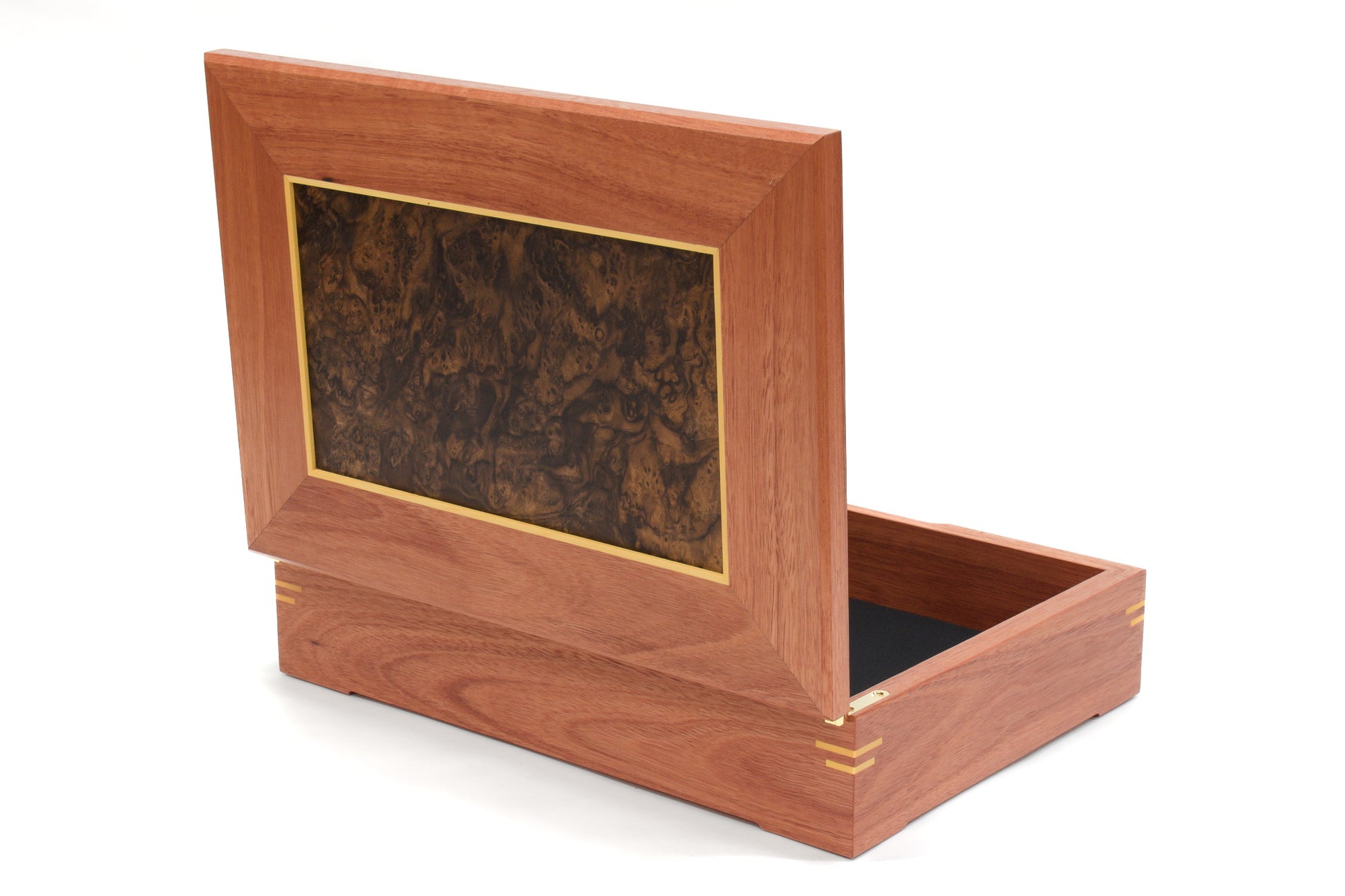 Jarrah and Walnut Burl Document Box
