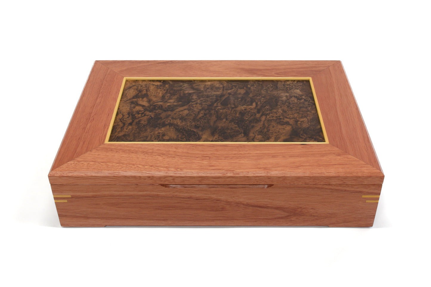 Jarrah and Walnut Burl Document Box