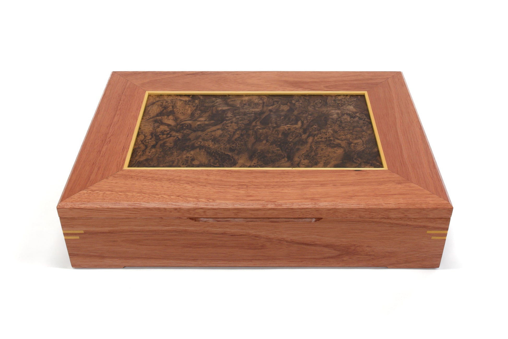 Jarrah and Walnut Burl Document Box