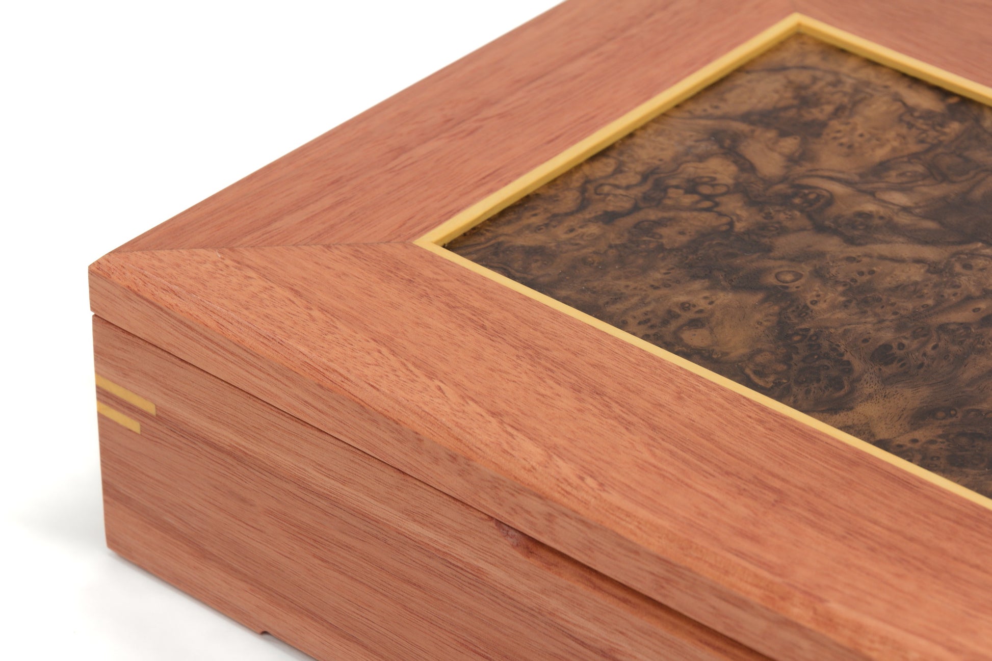 Jarrah and Walnut Burl Document Box