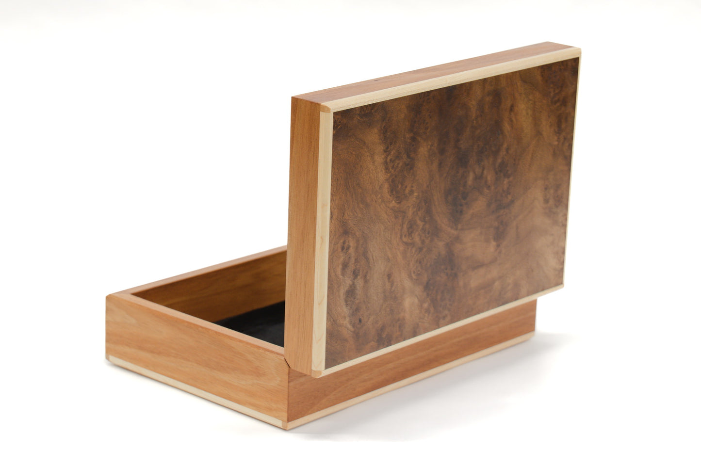 Keepsake Box #22 - Tasmanian Blackwood and Walnut Burl Info