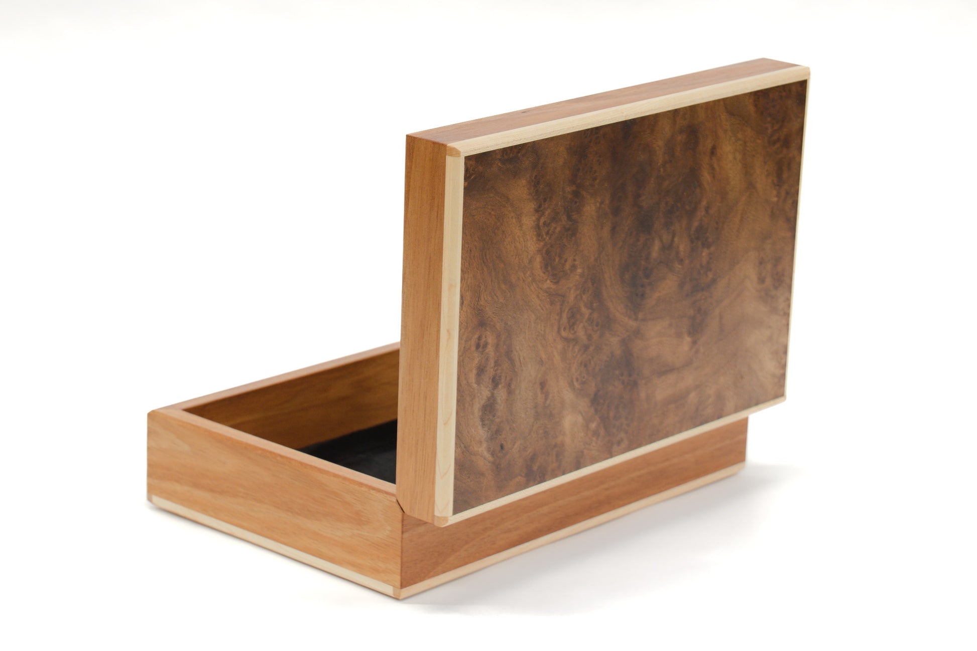 Keepsake Box #22 - Tasmanian Blackwood and Walnut Burl Info