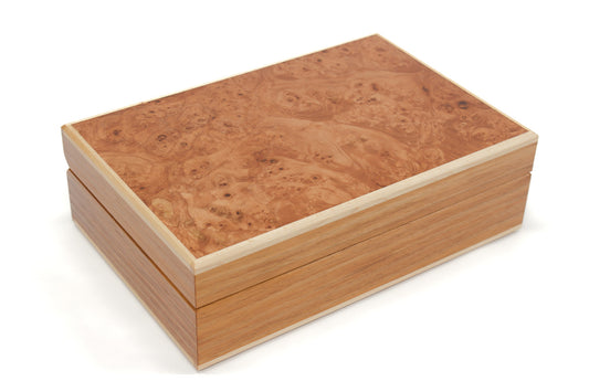 Keepsake Box #22 - Tasmanian Blackwood and Maple Burl
