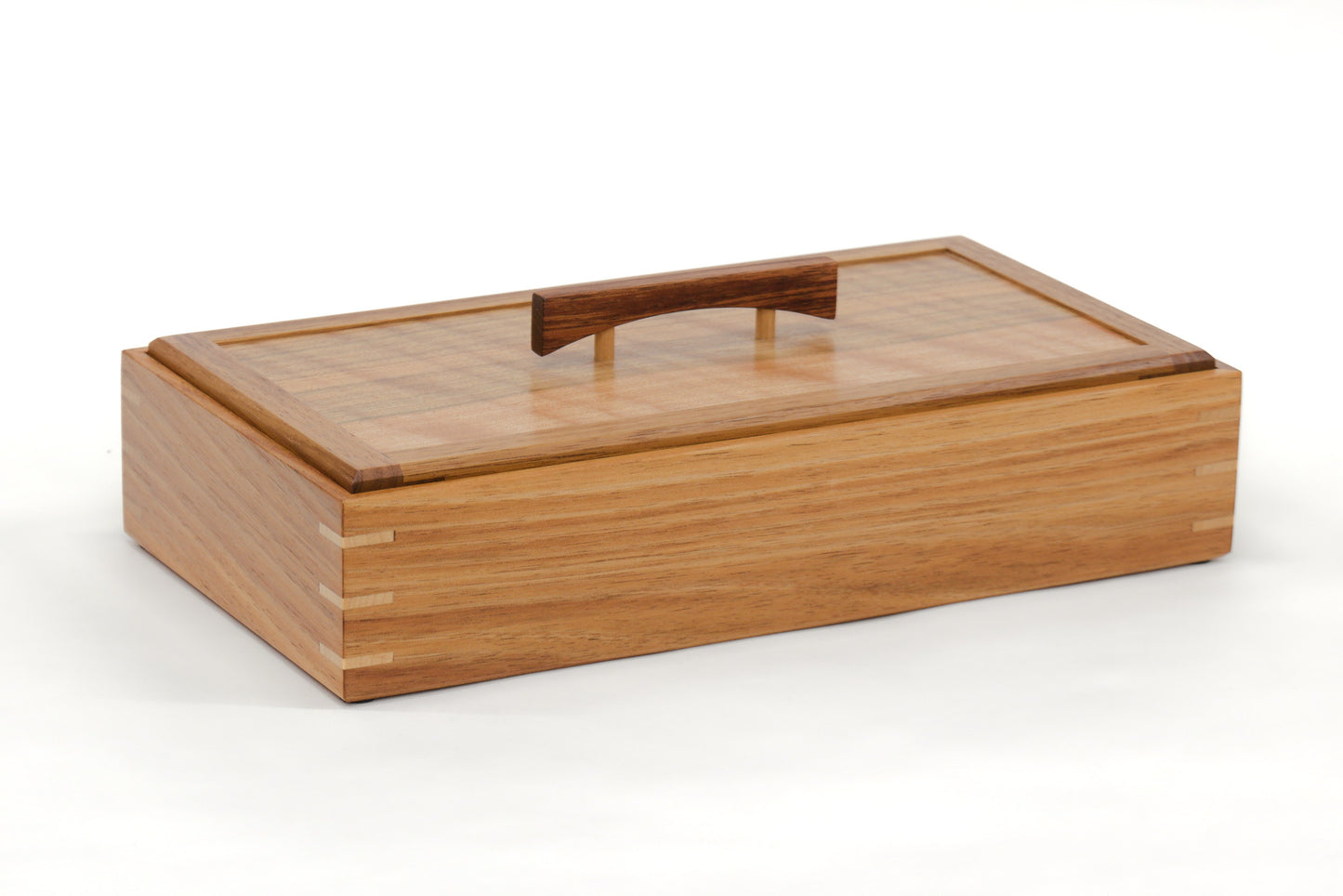 Keepsake Box #17 - Tasmanian Blackwood and Figured Queensland Walnut
