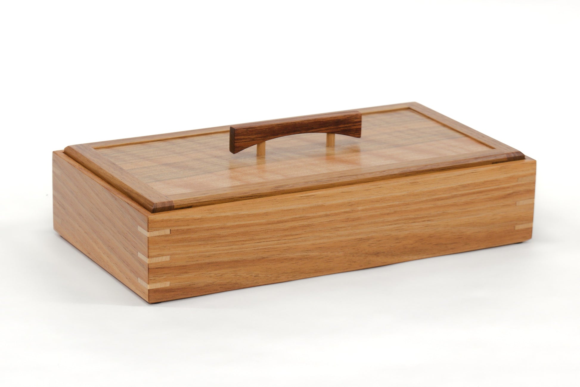 Keepsake Box #17 - Tasmanian Blackwood and Figured Queensland Walnut