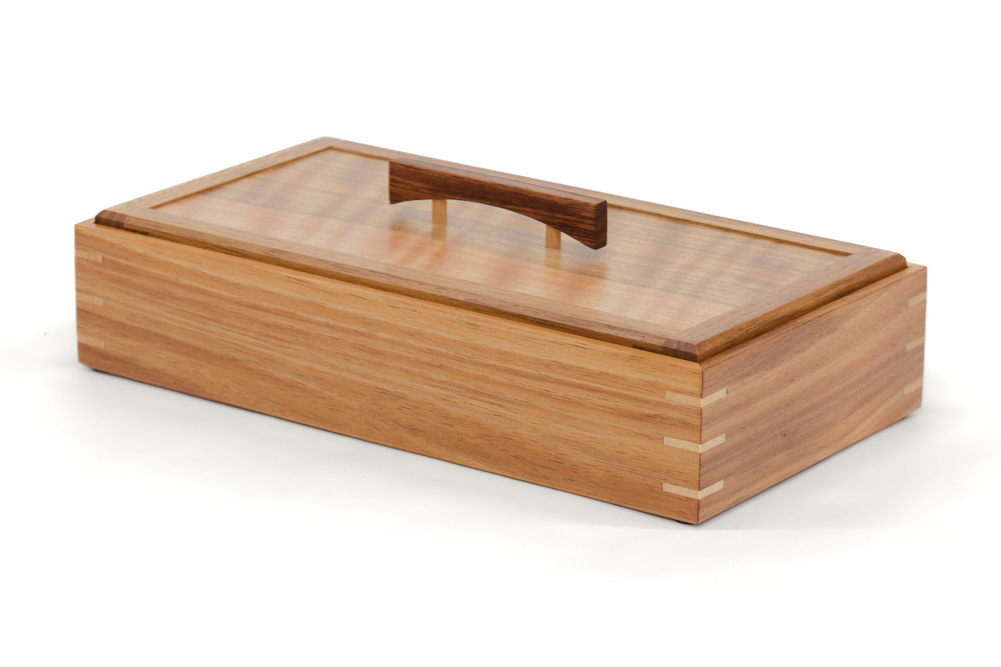 Keepsake Box #17 - Tasmanian Blackwood and Figured Queensland Walnut
