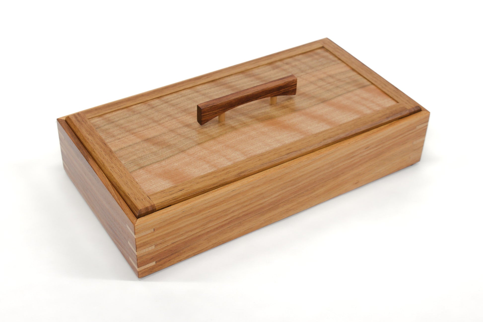 Keepsake Box #17 - Tasmanian Blackwood and Figured Queensland Walnut