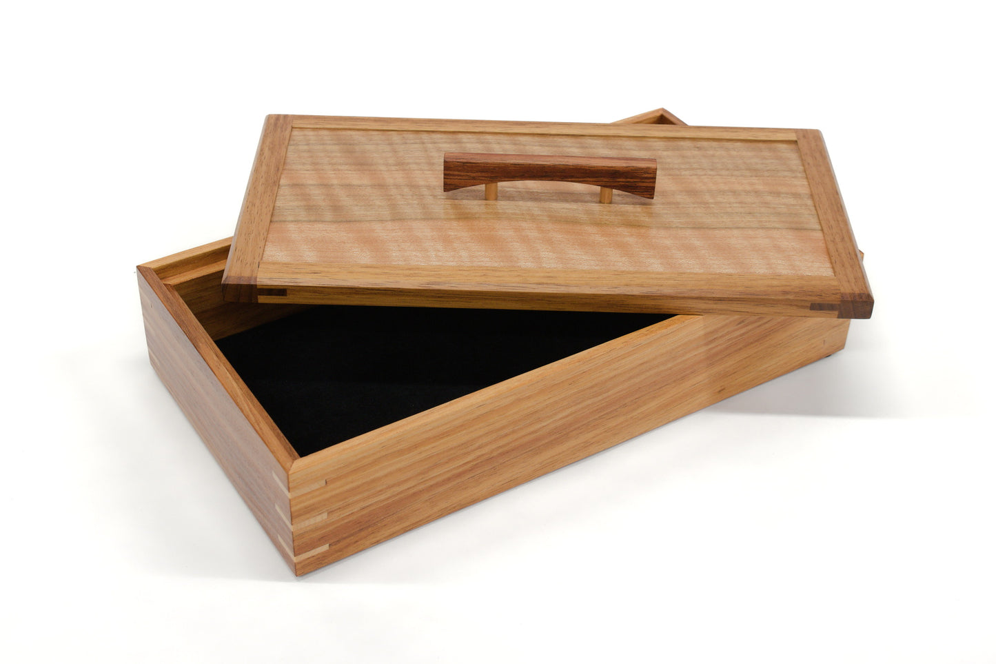 Keepsake Box #17 - Tasmanian Blackwood and Figured Queensland Walnut