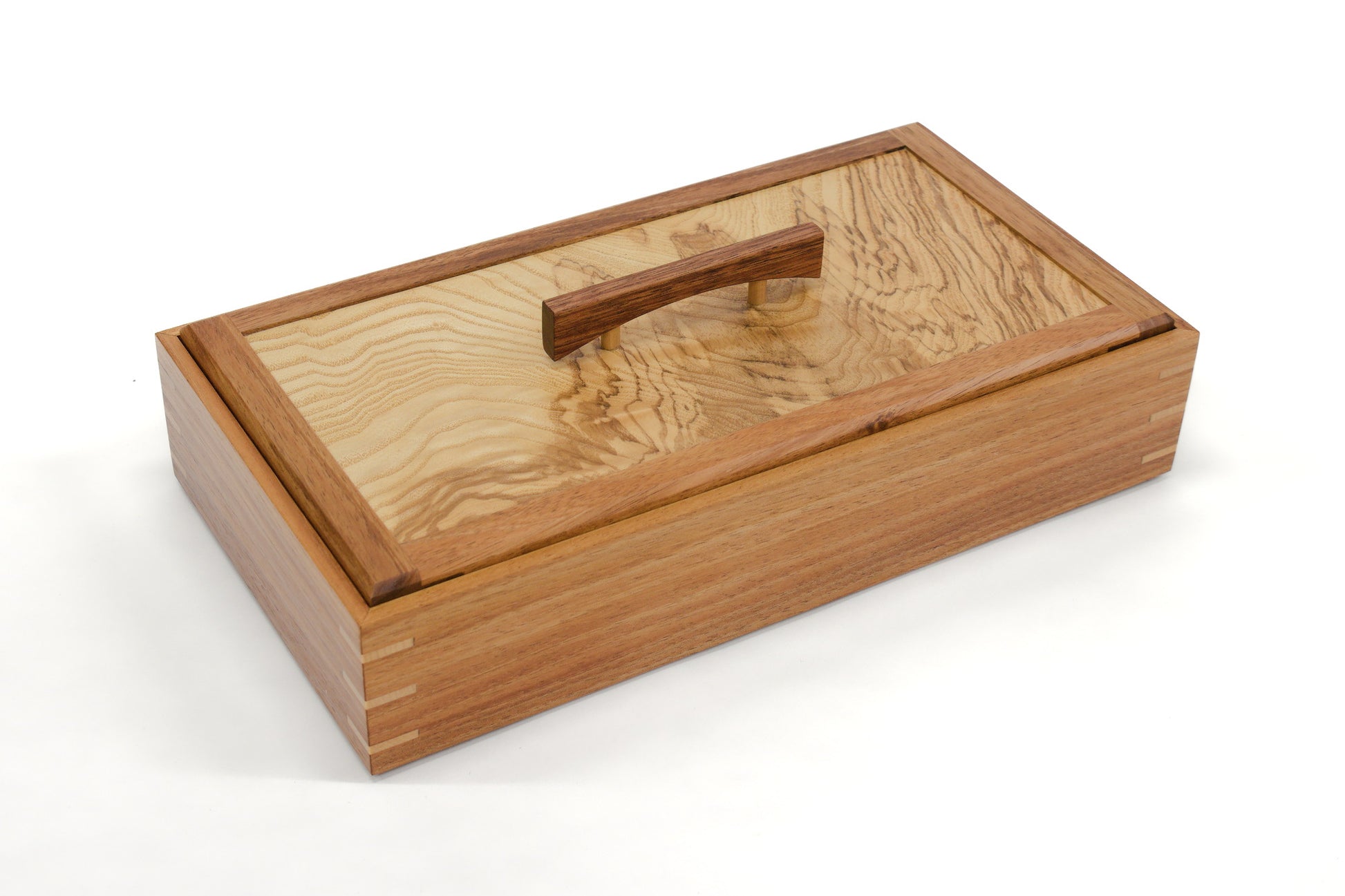 Keepsake Box #17 - Tasmanian Blackwood and Olive Ash Burl