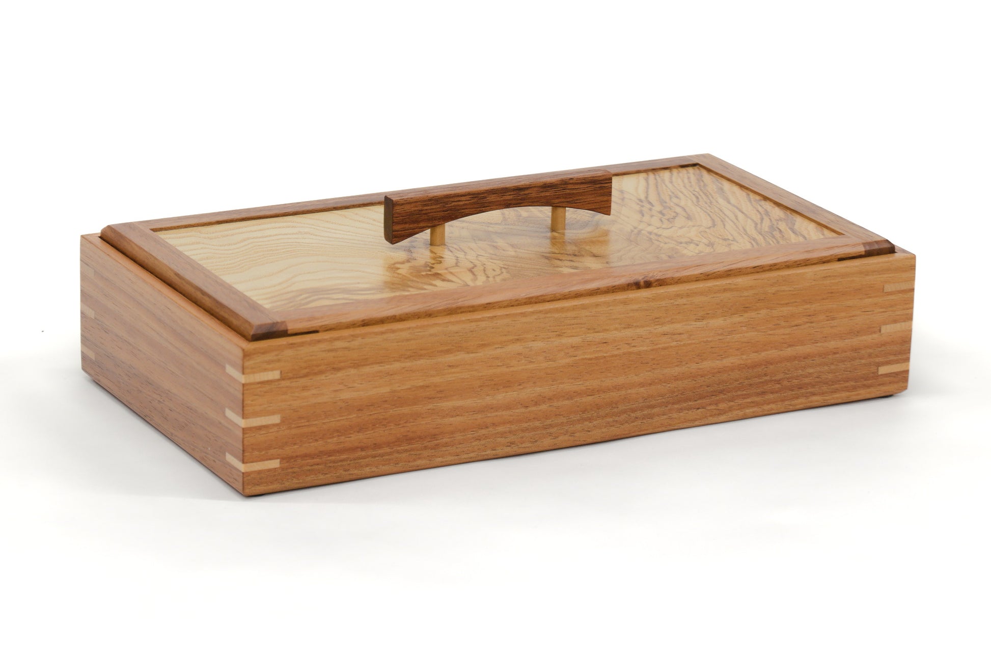 Keepsake Box #17 - Tasmanian Blackwood and Olive Ash Burl