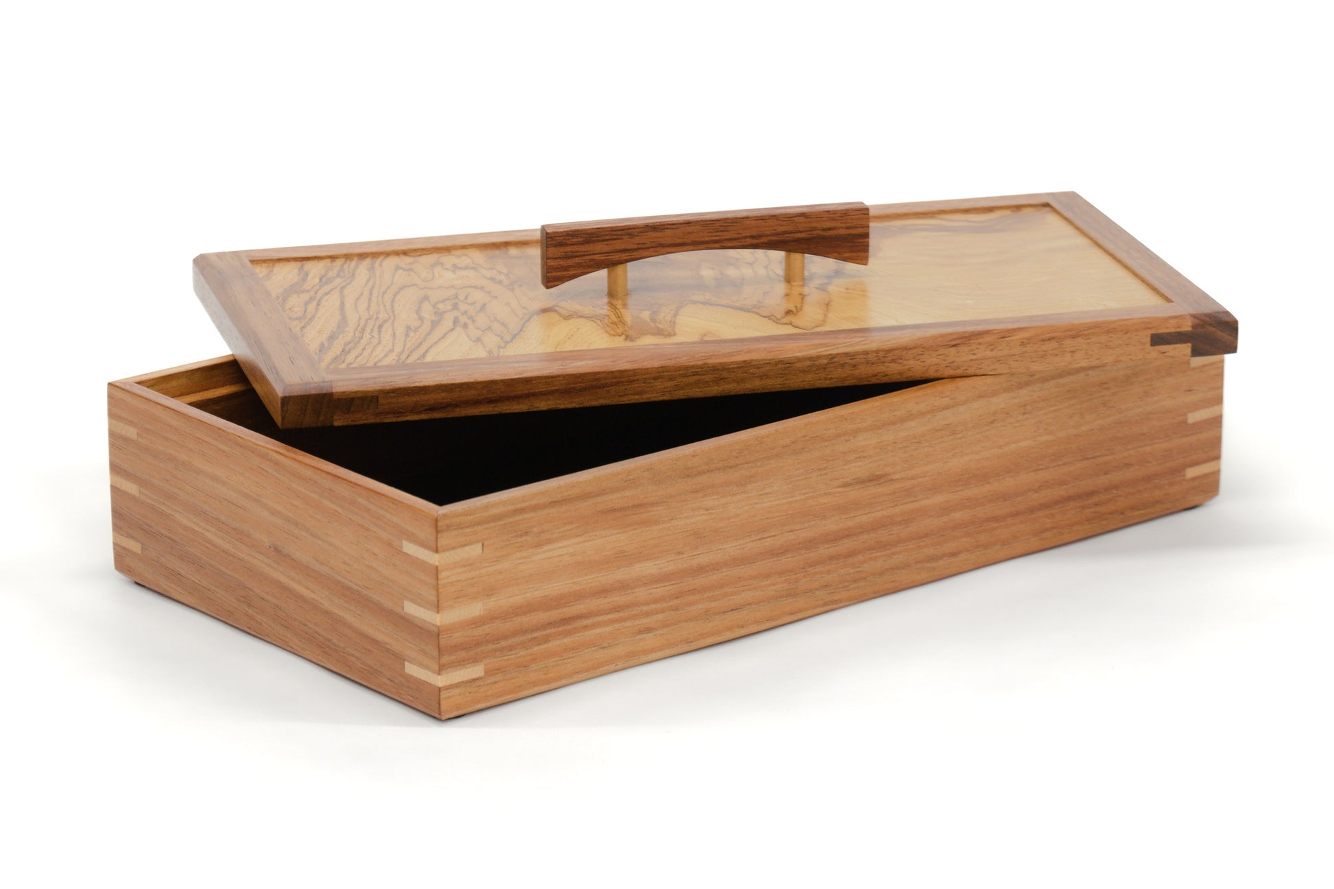 Keepsake Box #17 - Tasmanian Blackwood and Olive Ash Burl