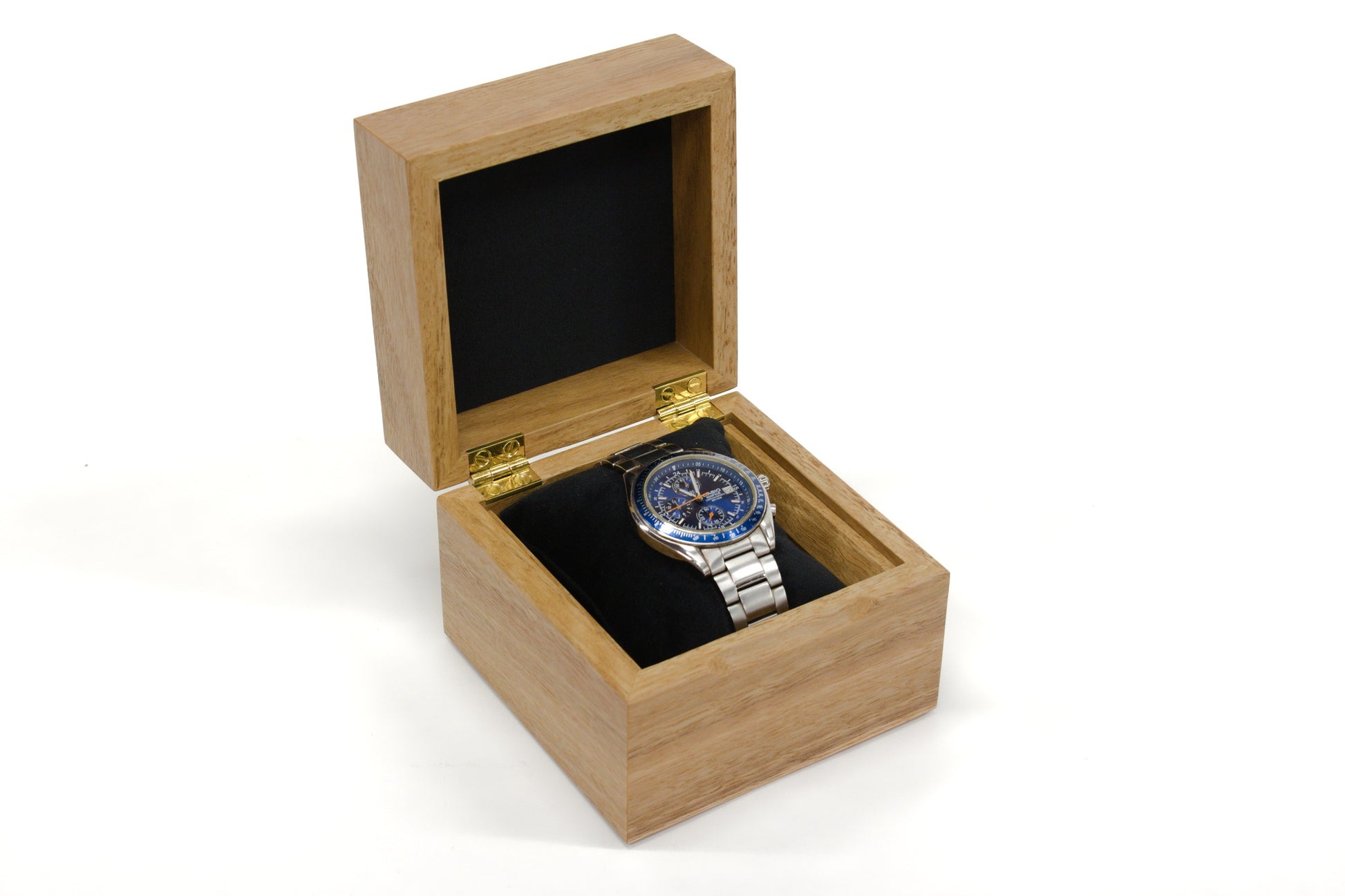 Watch Box One - Spotted Gum and Maple Burl