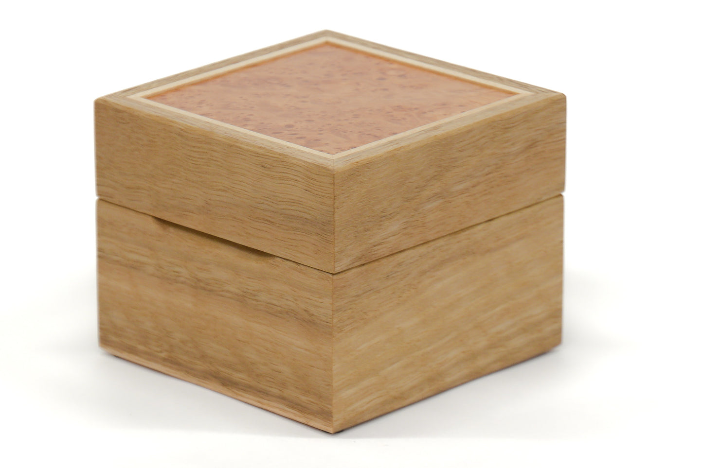 Watch Box One - Spotted Gum and Maple Burl