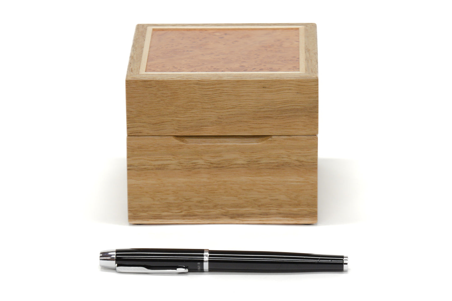 Watch Box One - Spotted Gum and Maple Burl