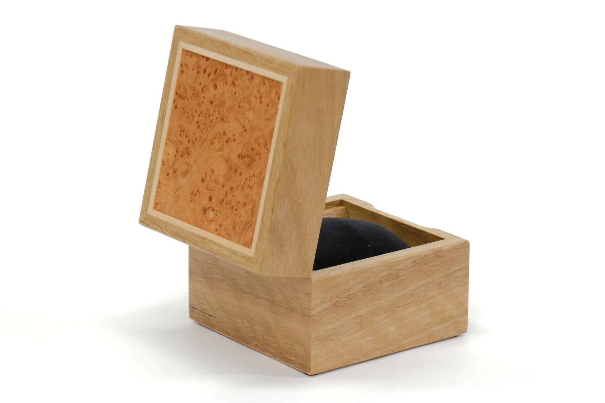 Watch Box One - Spotted Gum and Maple Burl