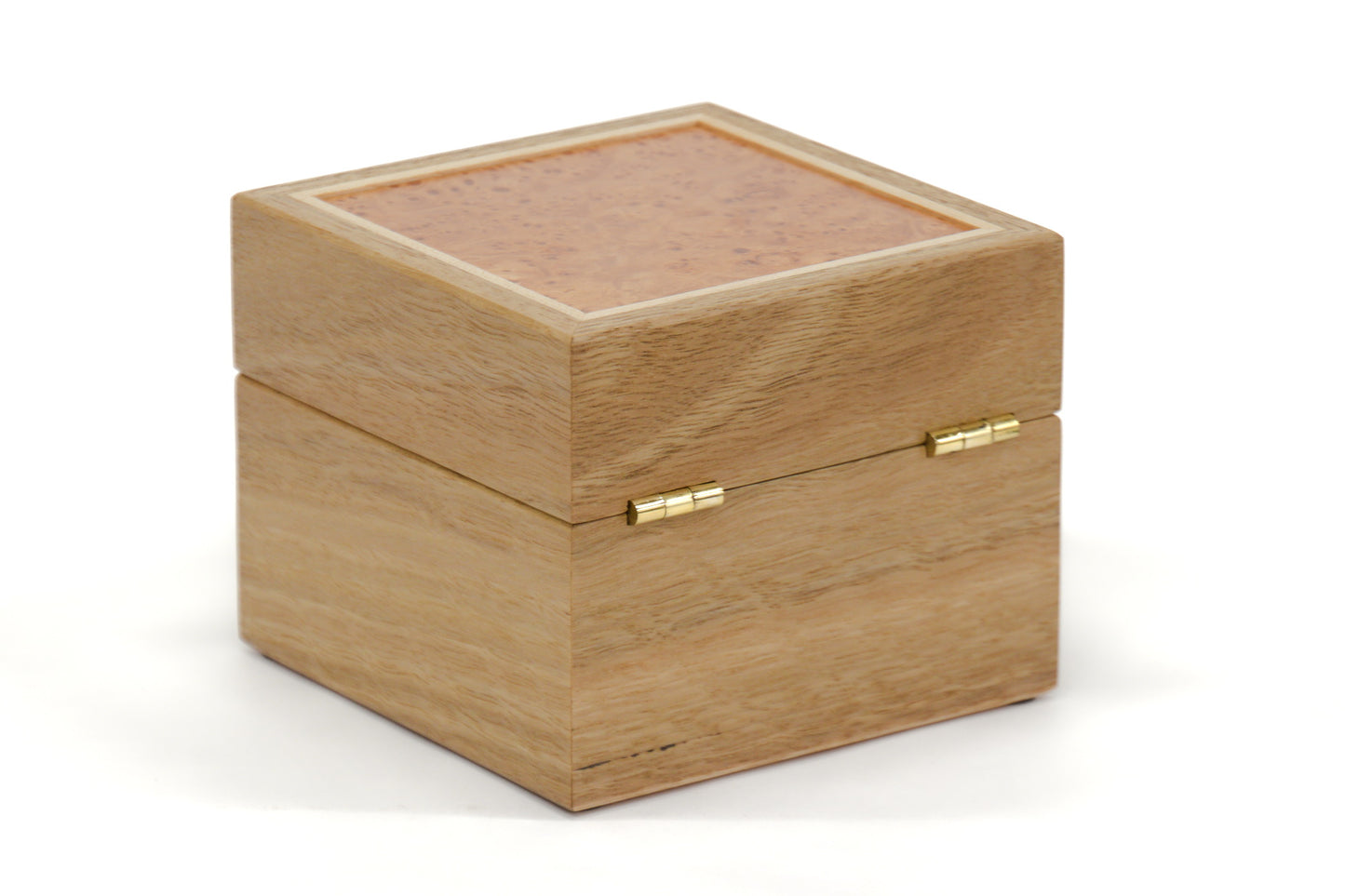 Watch Box One - Spotted Gum and Maple Burl