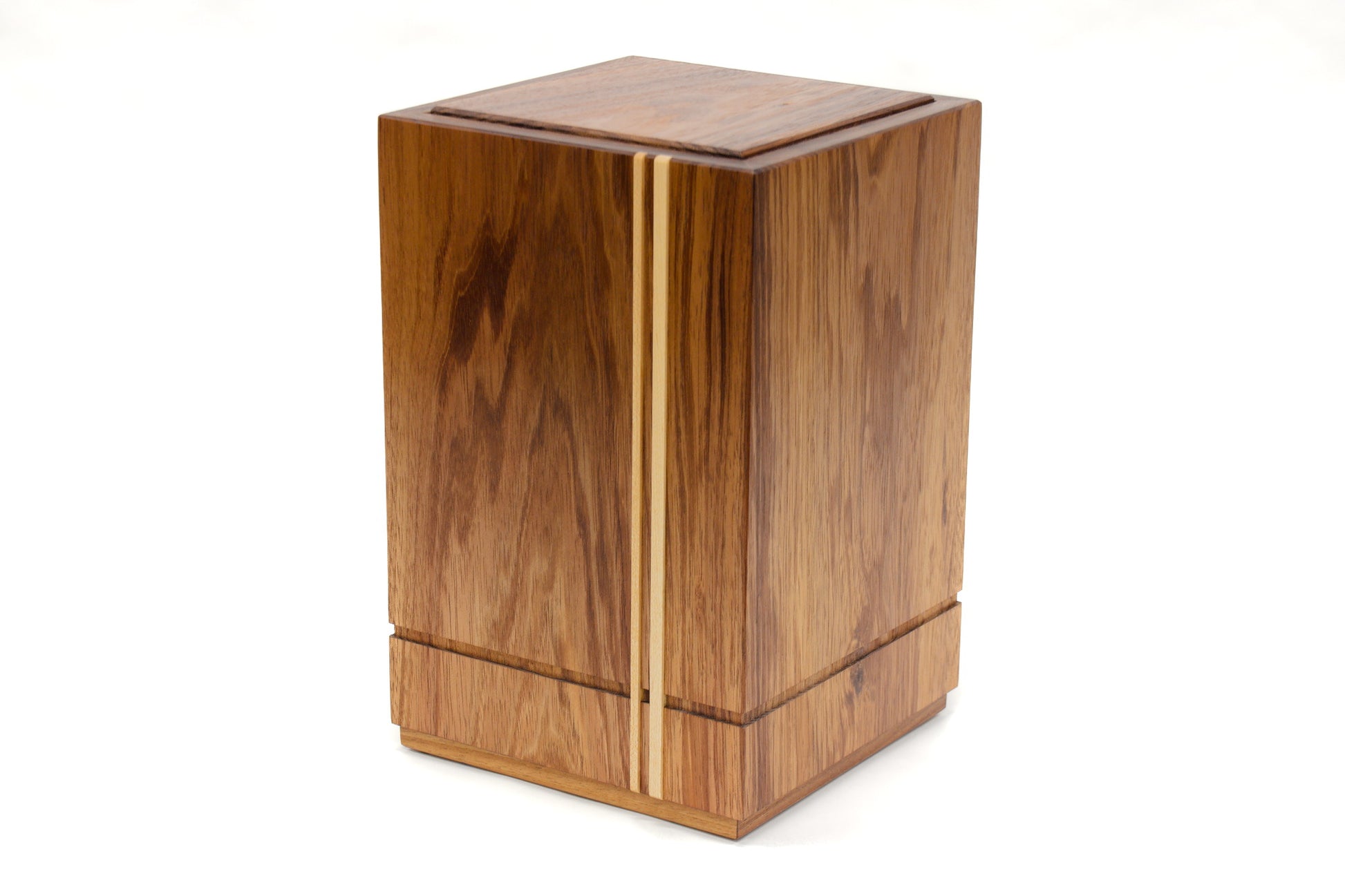 Wooden cremation urn handcrafted from Tasmanian Blackwood