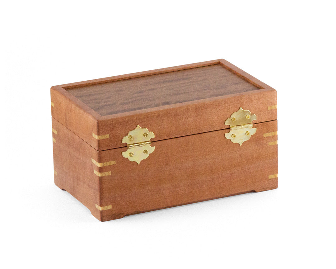 Small Wooden Jewellery Box handcrafted from Myrtle