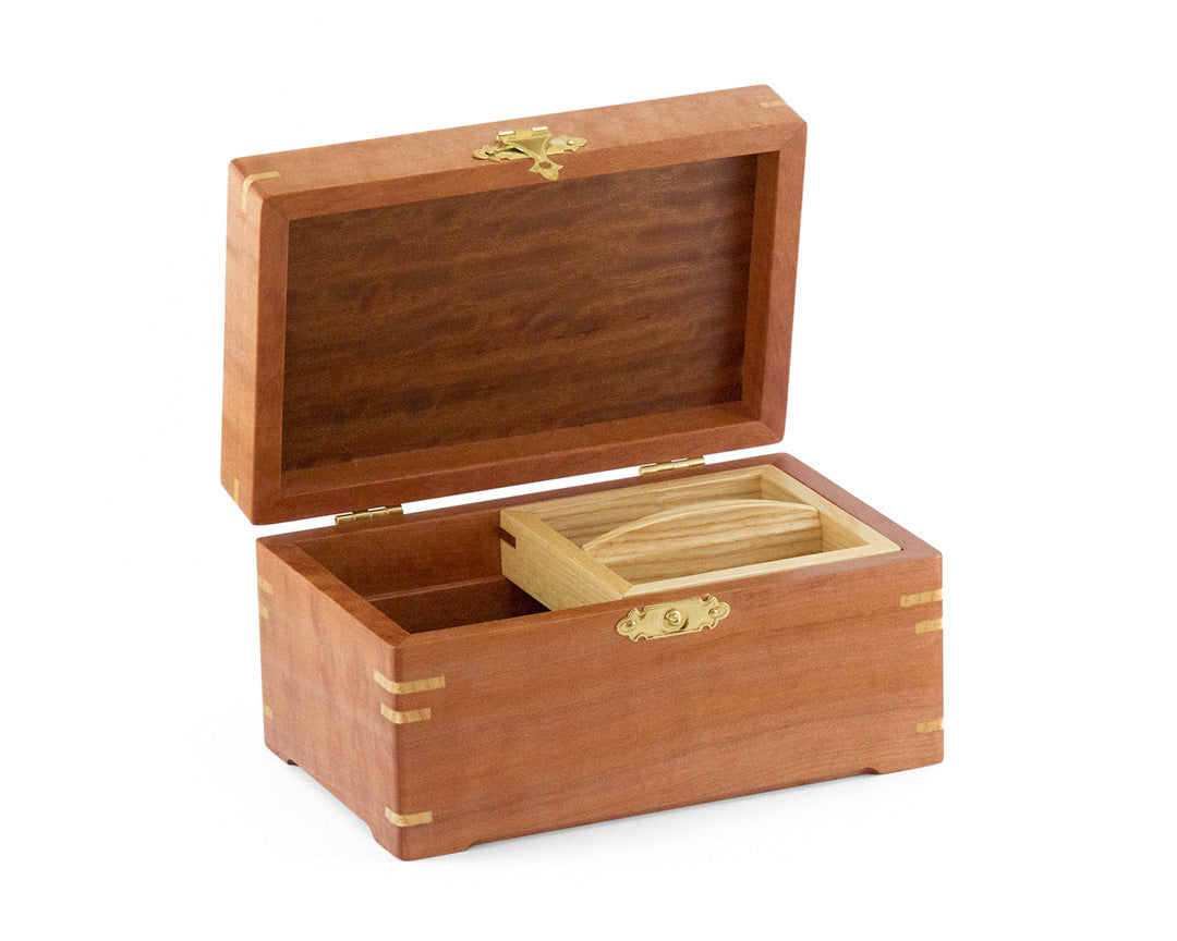 Small Wooden Jewellery Box handcrafted from Myrtle