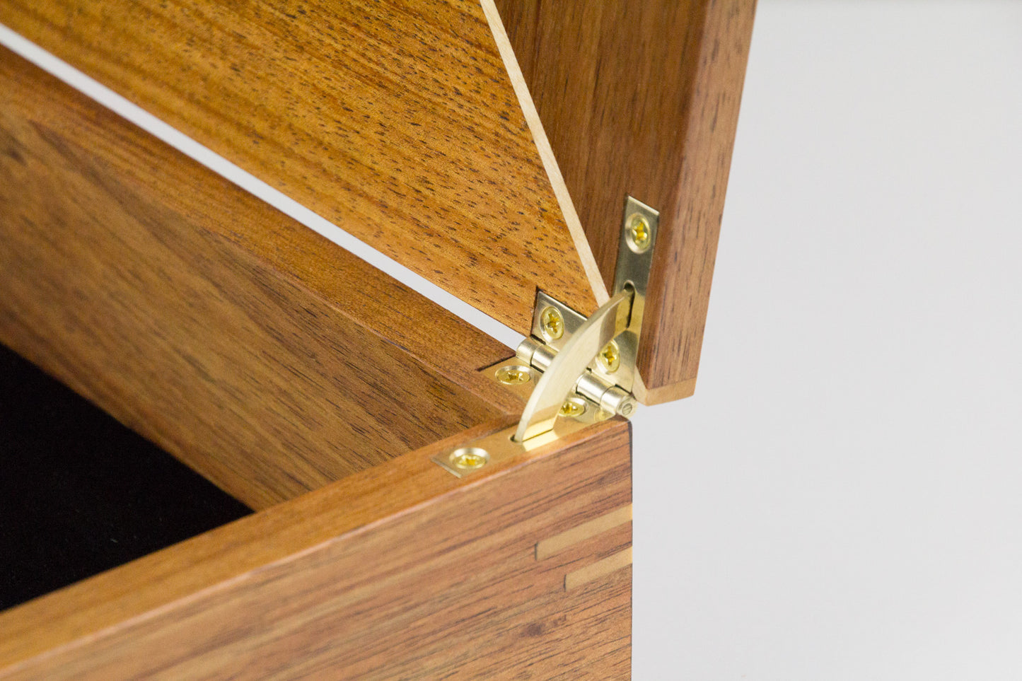 Wooden Document Box handcrafted from Tasmanian Blackwood & Maple Burl veneer