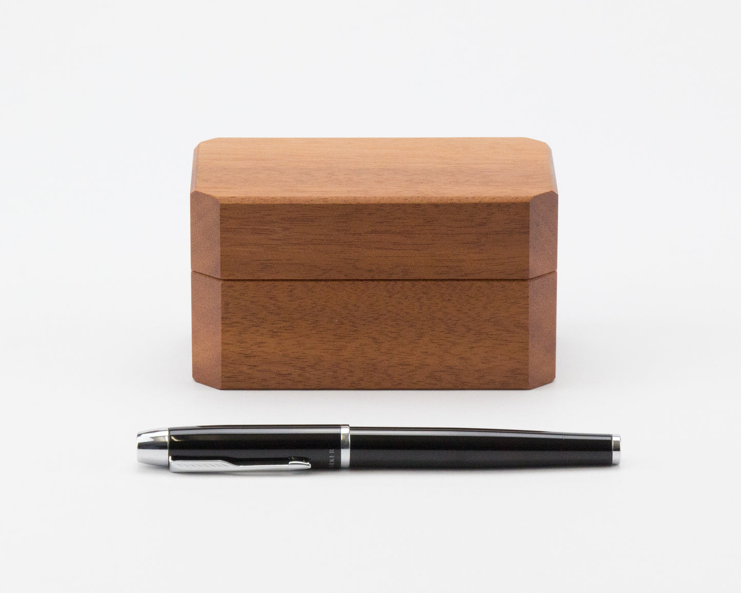 Wooden Double Ring Box handcrafted from NSW Rosewood