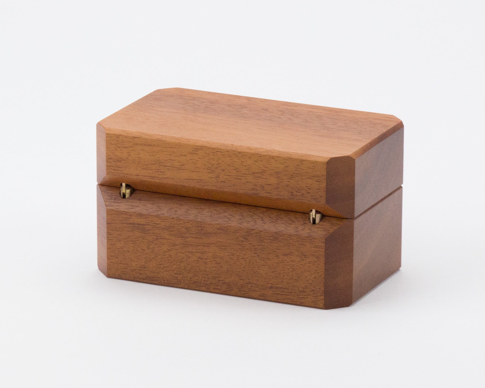 Wooden Double Ring Box handcrafted from NSW Rosewood