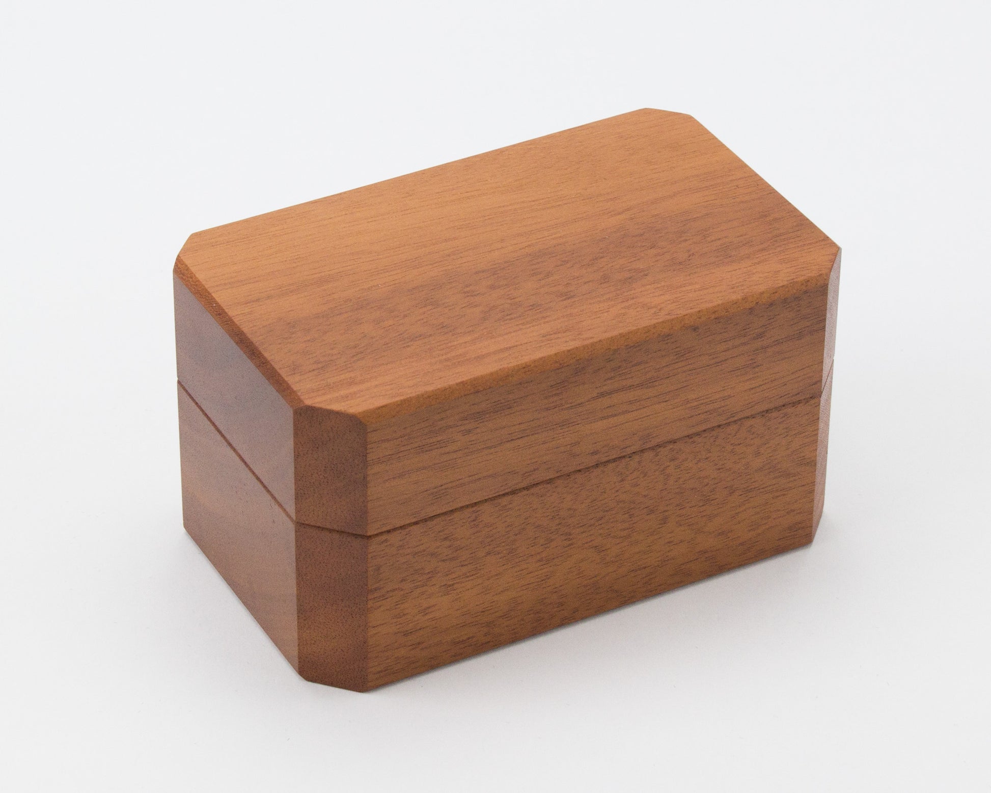 Wooden Double Ring Box handcrafted from NSW Rosewood