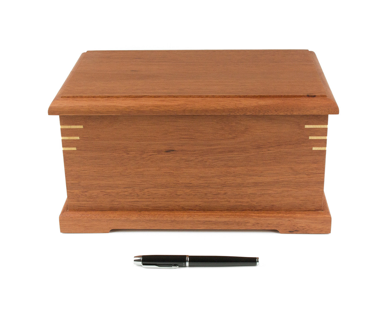 Wooden cremation urn handcrafted from Jarrah