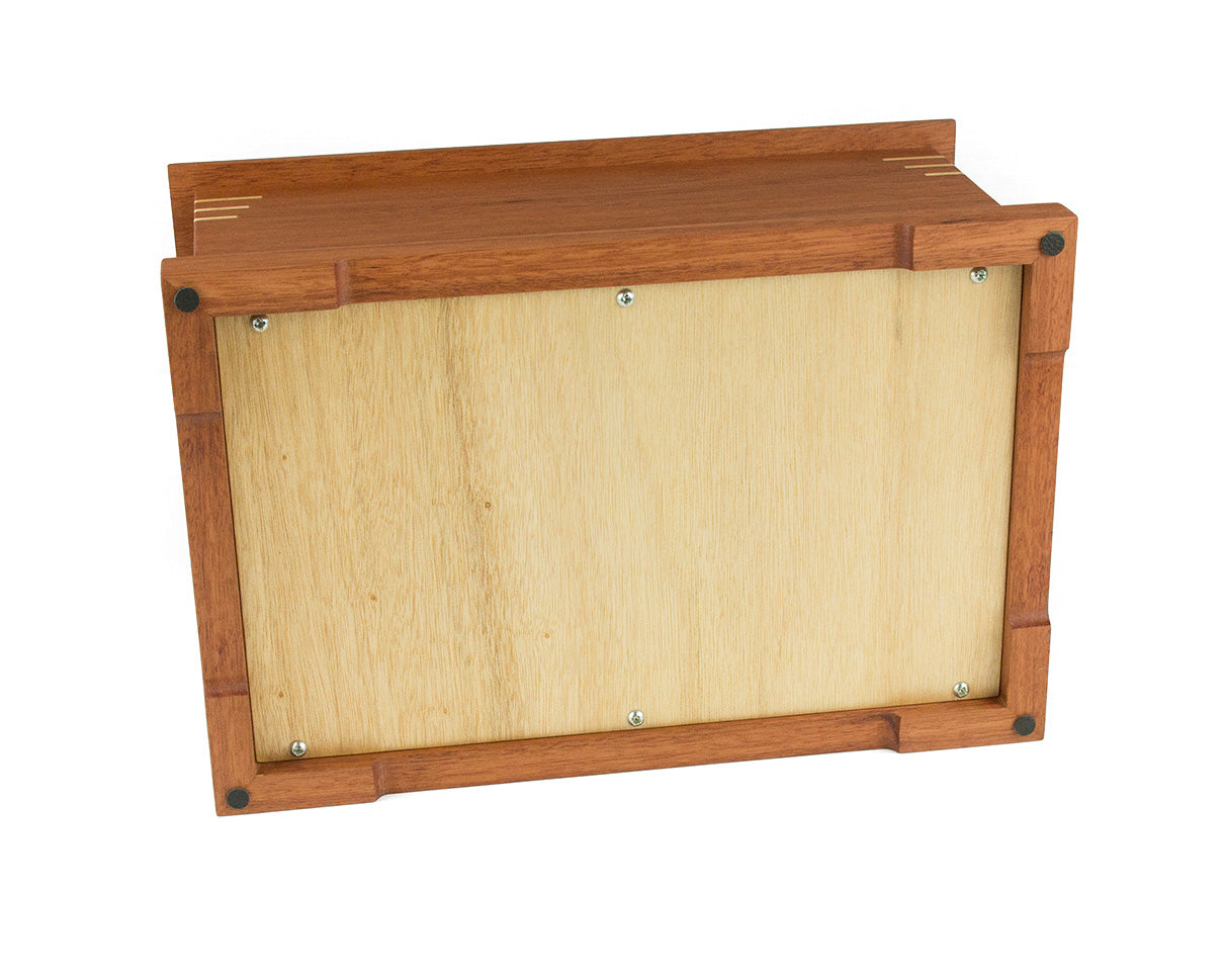 Wooden cremation urn handcrafted from Jarrah