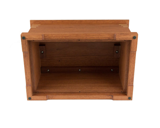 Wooden cremation urn handcrafted from Jarrah