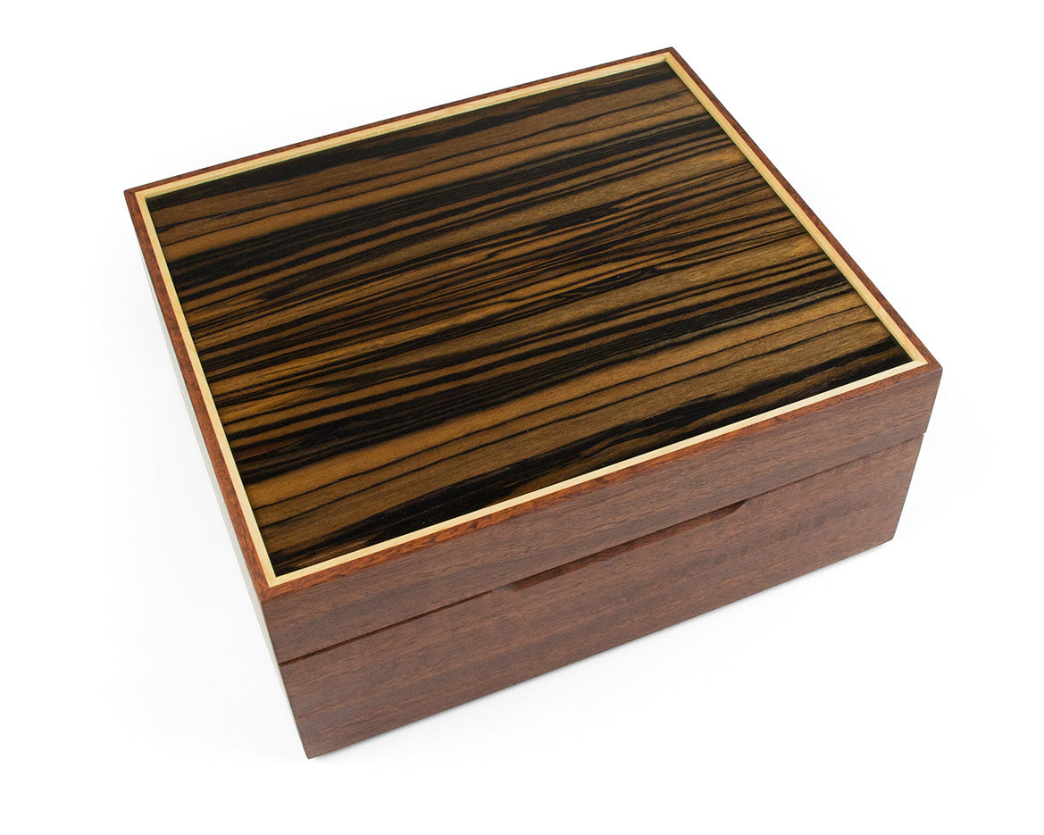 Jarrah and Macassar Ebony watch box
