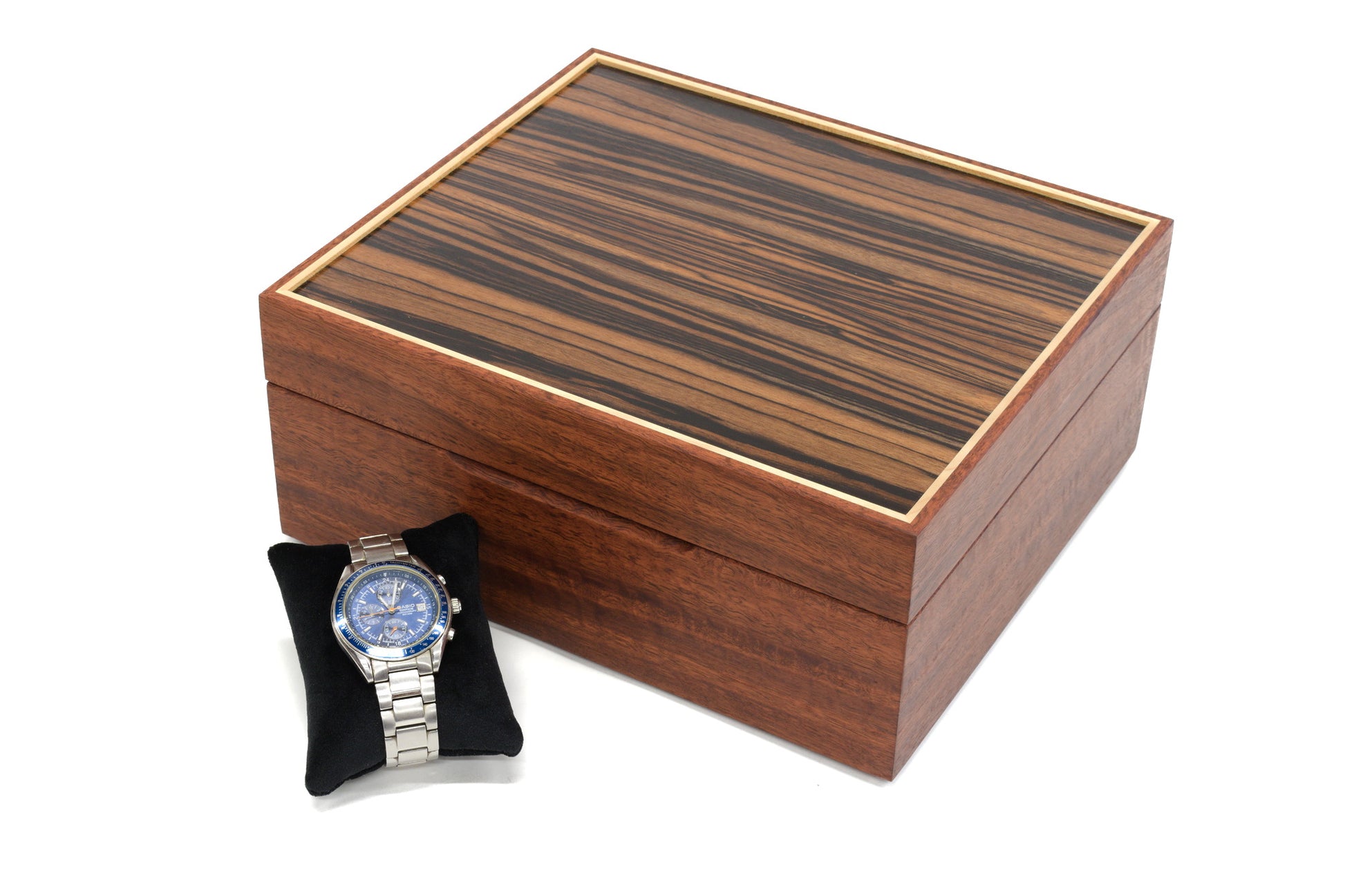 Jarrah and Macassar Ebony watch box