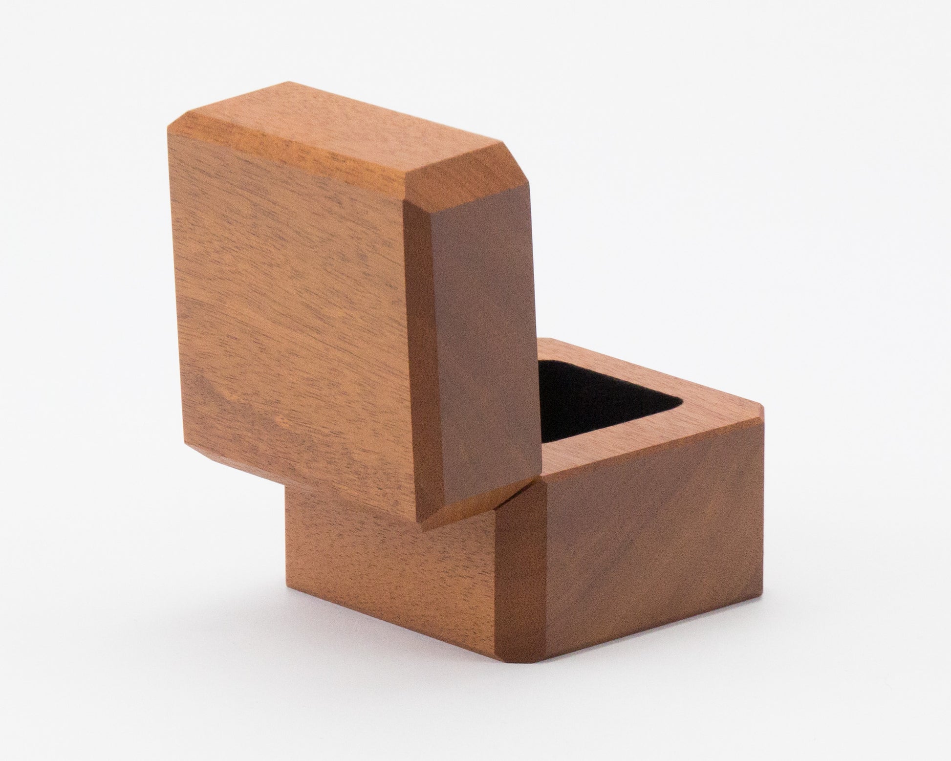 The Elegance wooden ring box handcrafted from NSW Rosewood