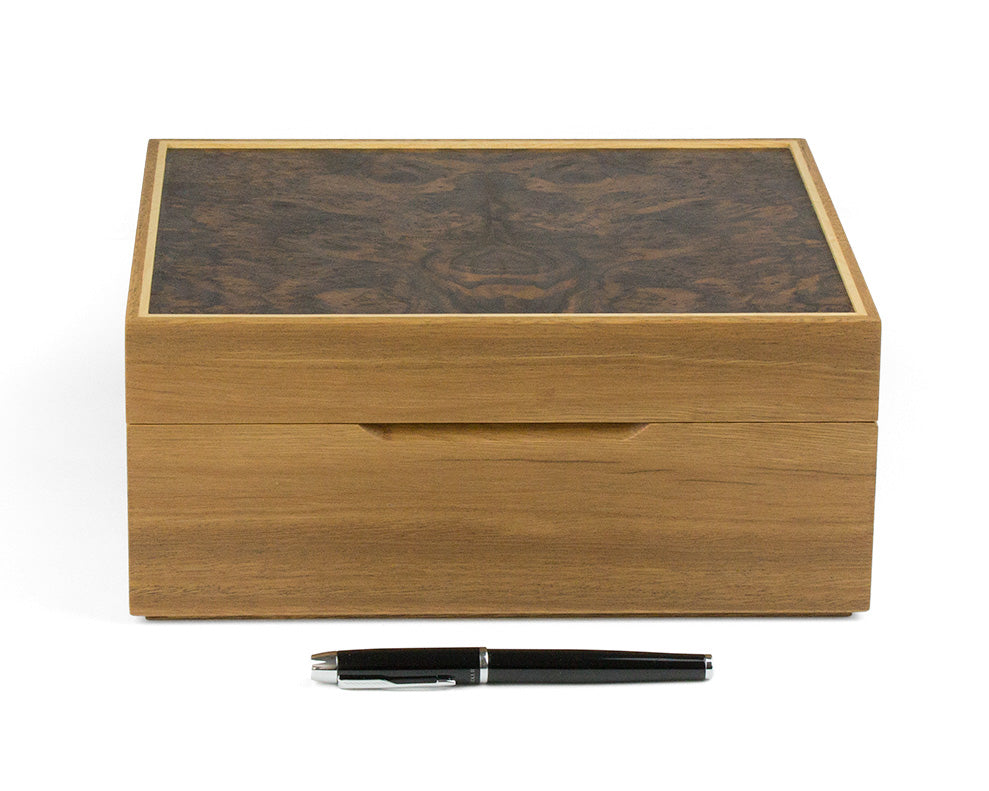 Watch box handcrafted from Spotted Gum