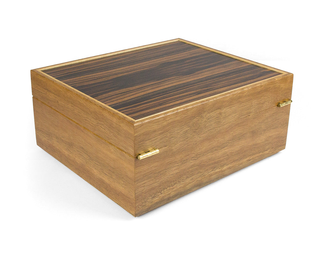 Spotted Gum and Macassar Ebony Watch Box